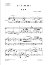 Mazurka N°2 Op. 24 - SAINT-SAËNS - Partition - Piano